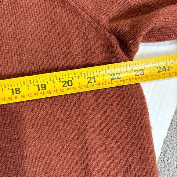 J. Crew Factory Supersoft Lambswool-Blend Crewneck Sweater Size XL Brown AA027 - Picture 12 of 13